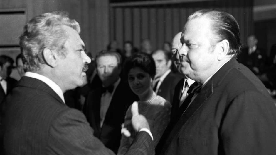 Orson Welles mit Sergei Bondarchuk November 1969