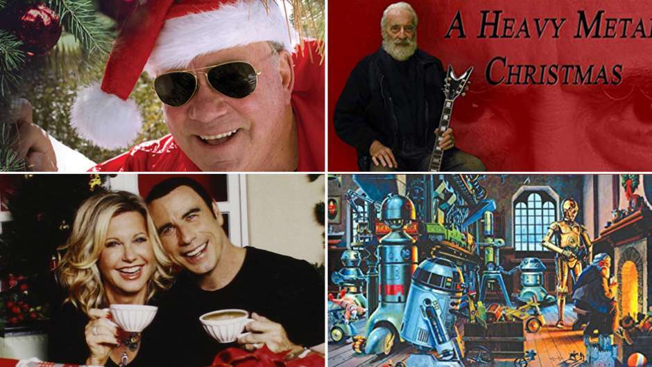 Weihnachtsalben für Cineasten von William Shatner, Christopher Lee, John Travolta und Star Wars