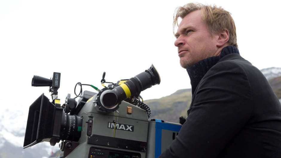 Christopher Nolan am Set von Dunkirk