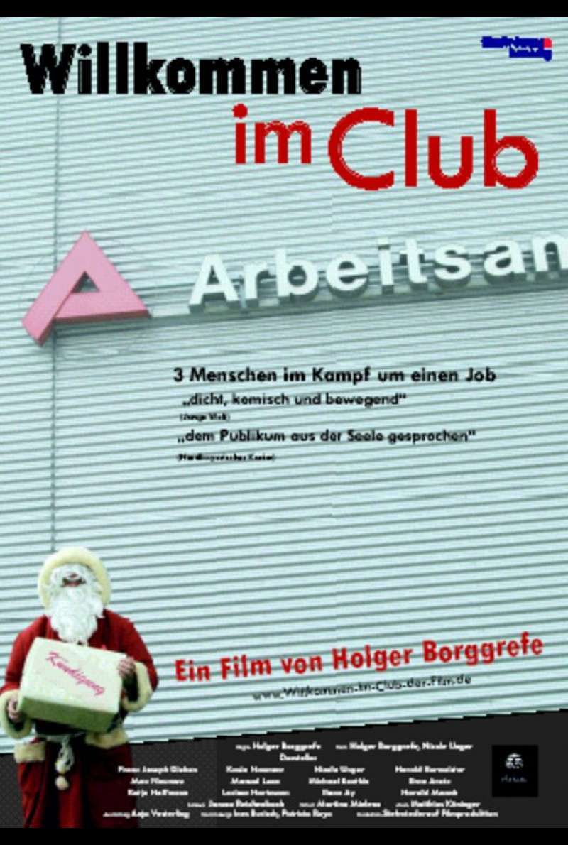 Willkommen im Club Plakat