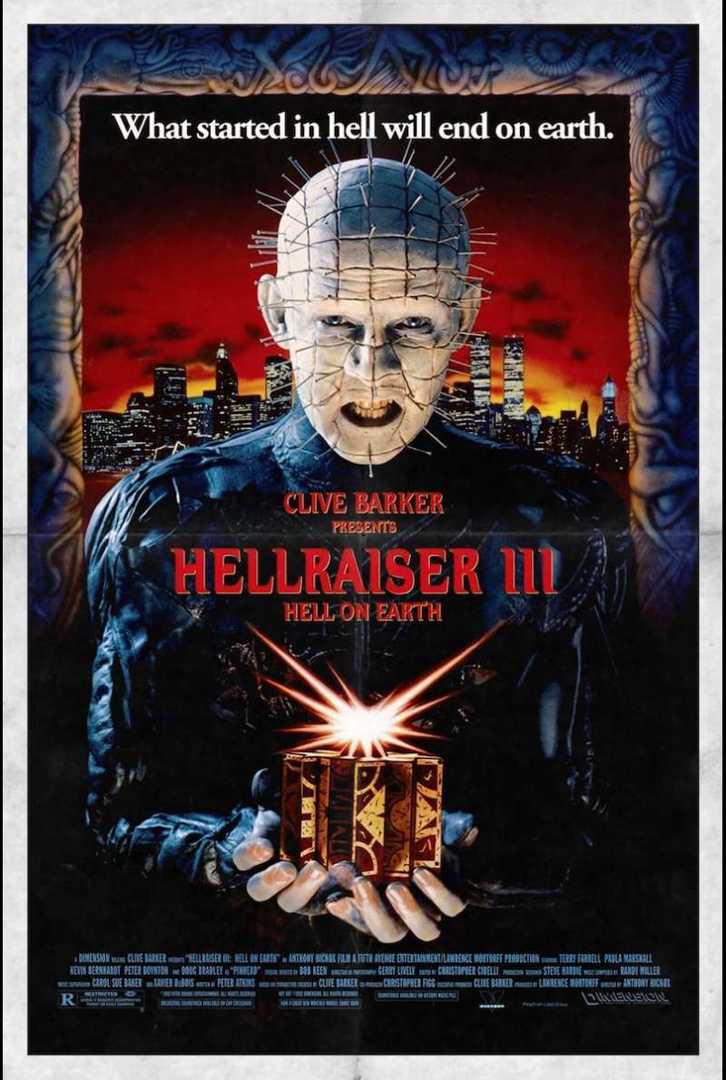 US-Filmplakat zu Hellraiser III