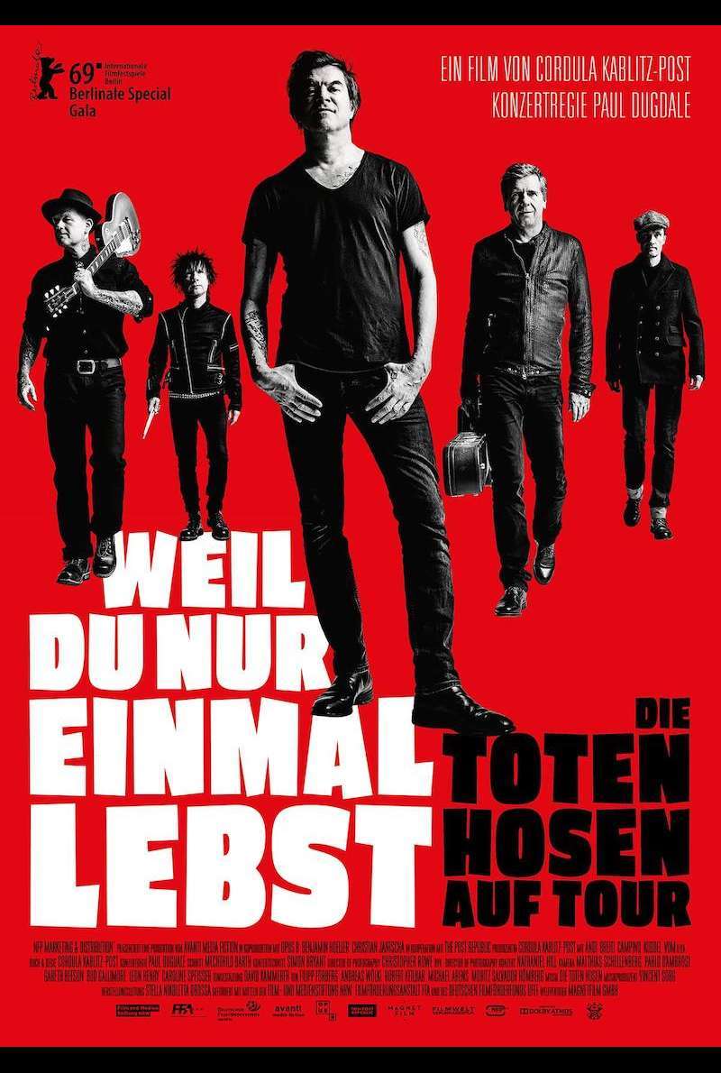 Filmplakat zu Weil du nur einmal lebst - Die toten Hosen auf Tour (2019)