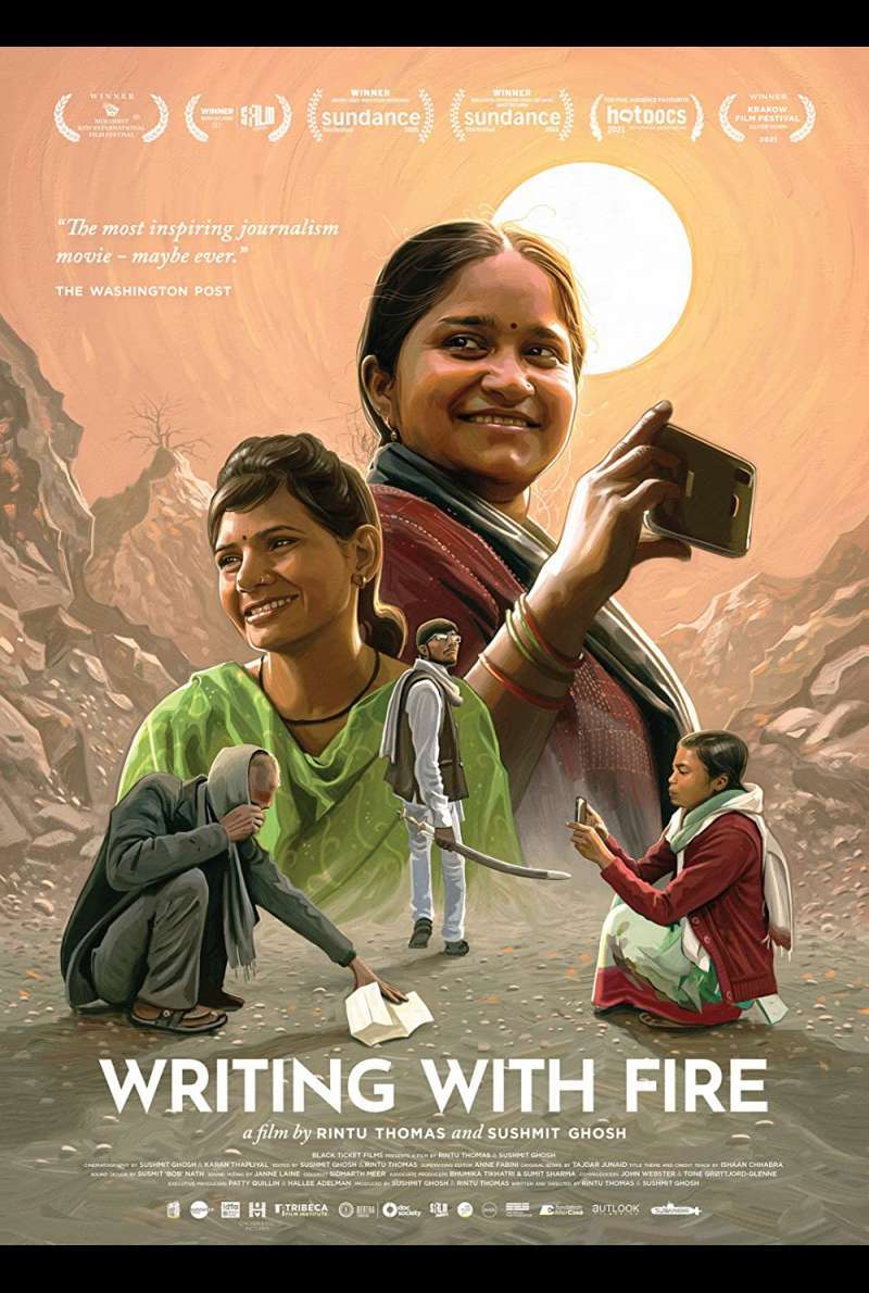 Filmstill zu Writing with Fire (2021) von Sushmit Ghosh, Rintu Thomas