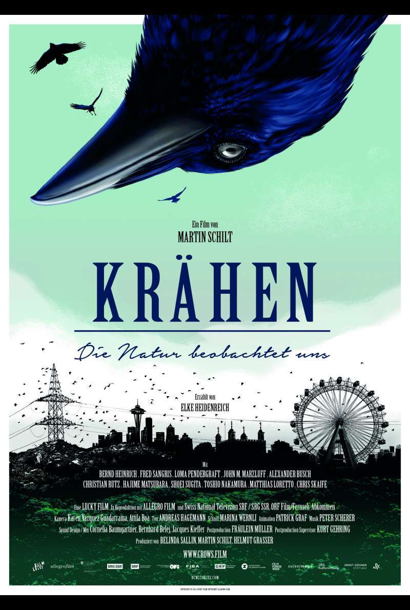 Filmplakat zu Krähen - Die Natur beobachtet uns (2023) von Martin Schilt