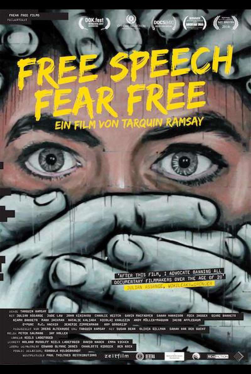 Free Speech Fear Free - Filmplakat