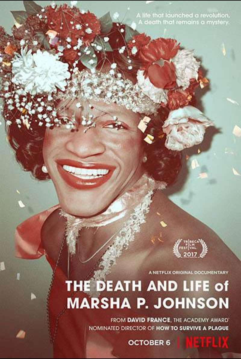 The Death and Life of Marsha P. Johnson von David France - Filmplakat