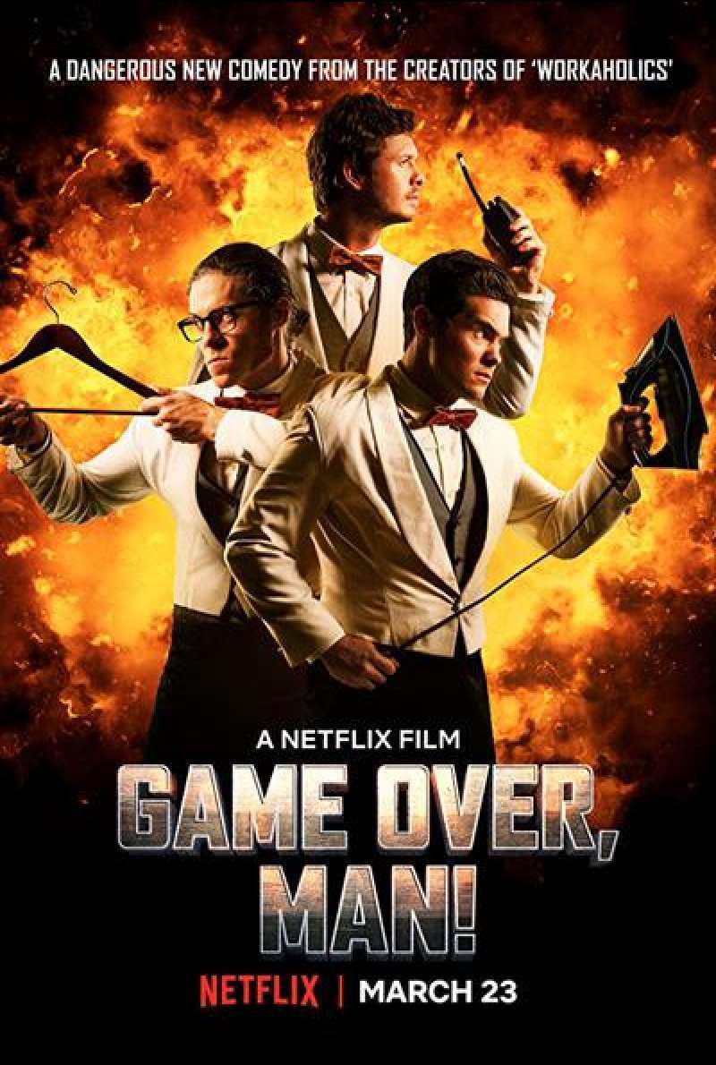 Game Over, Man! von Kyle Newacheck - Filmplakat (US)