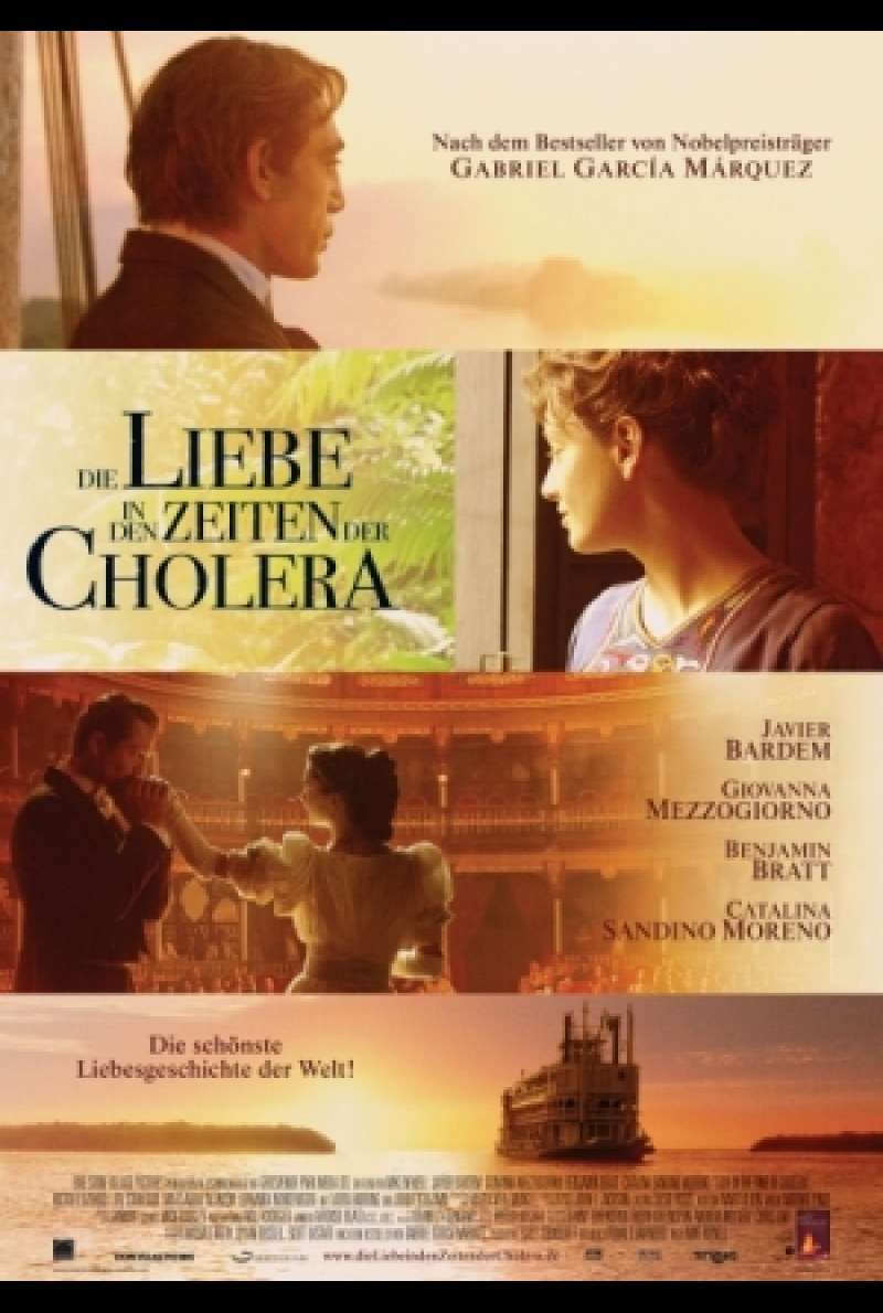 Filmplakat zu Die Liebe in den Zeiten der Cholera / Love in the Time of Cholera von Mike Newell