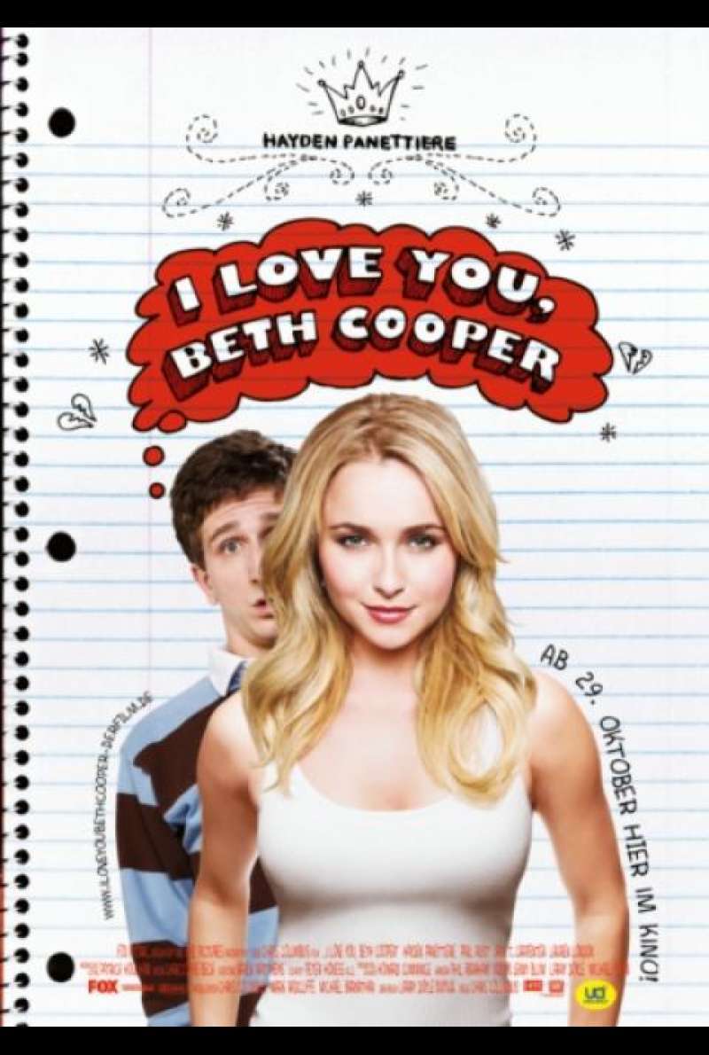 I Love You, Beth Cooper - Filmplakat