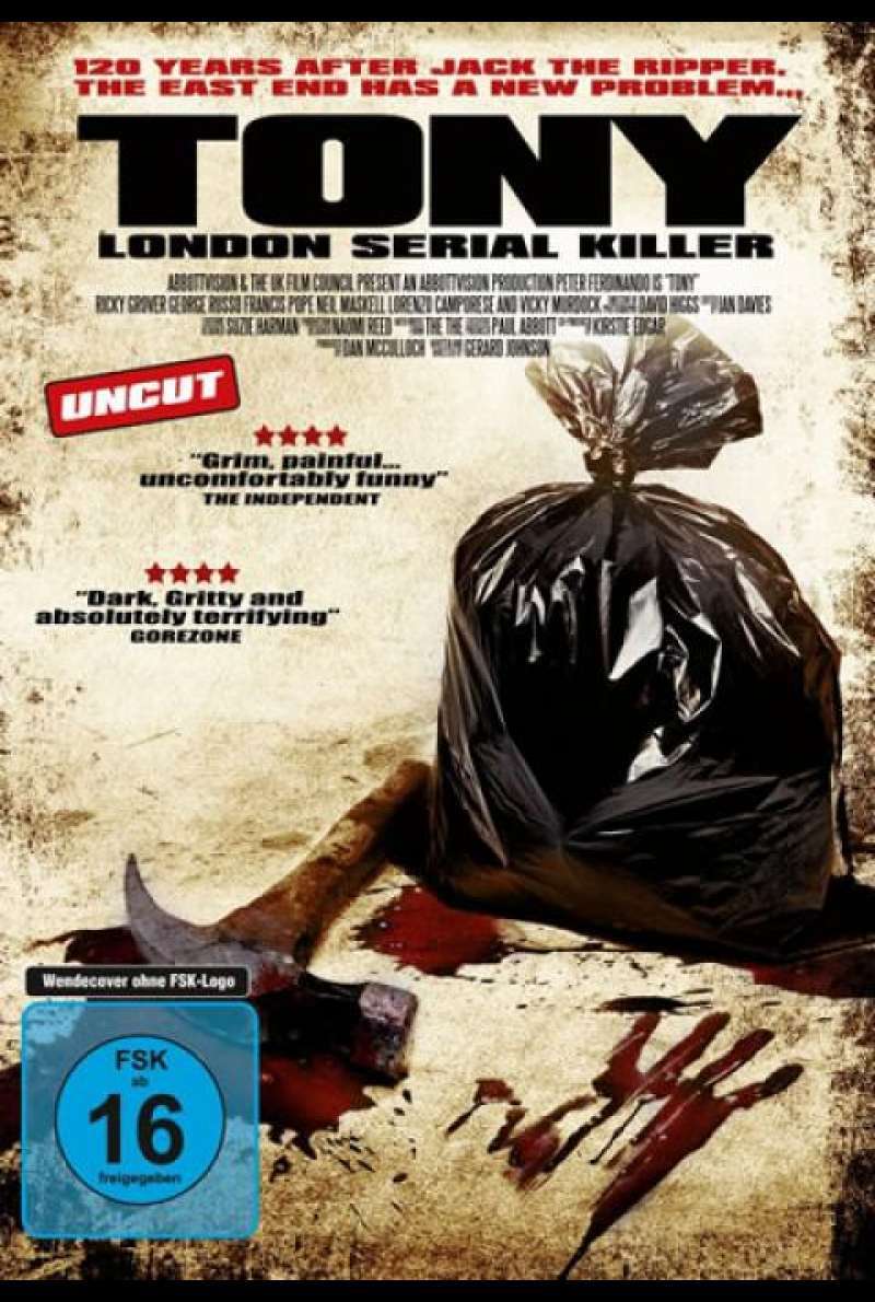 Tony - London Serial Killer - DVD-Cover