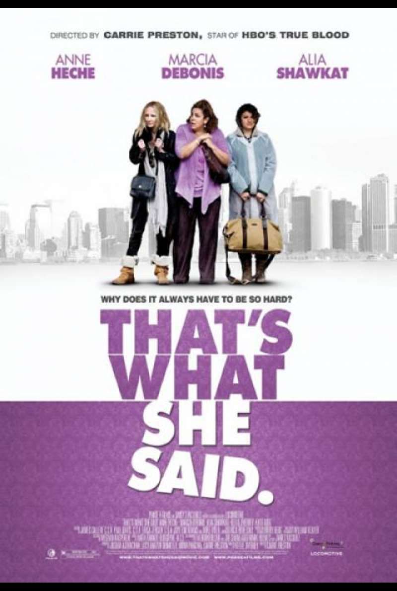 That's What She Said - Filmplakat (US)