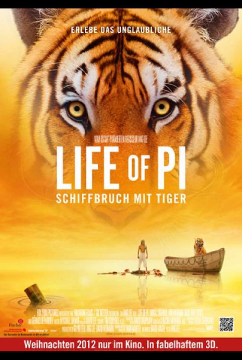 Life of Pi: Schiffbruch mit Tiger - Teaserplakat (D)