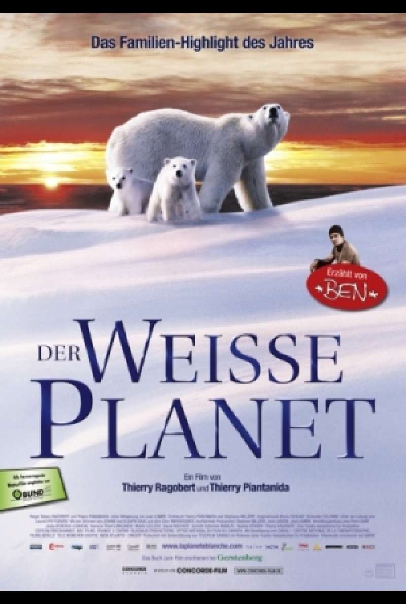 Filmplakat zu Der weiße Planet / Le Planète Blanche von Stéphane Millière, Thierry Piantanida, Thierry Ragobert