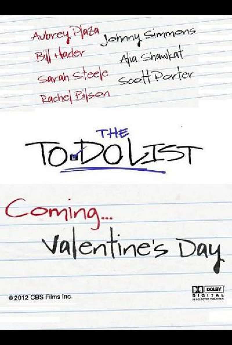 The To Do List - Filmplakat (USA)