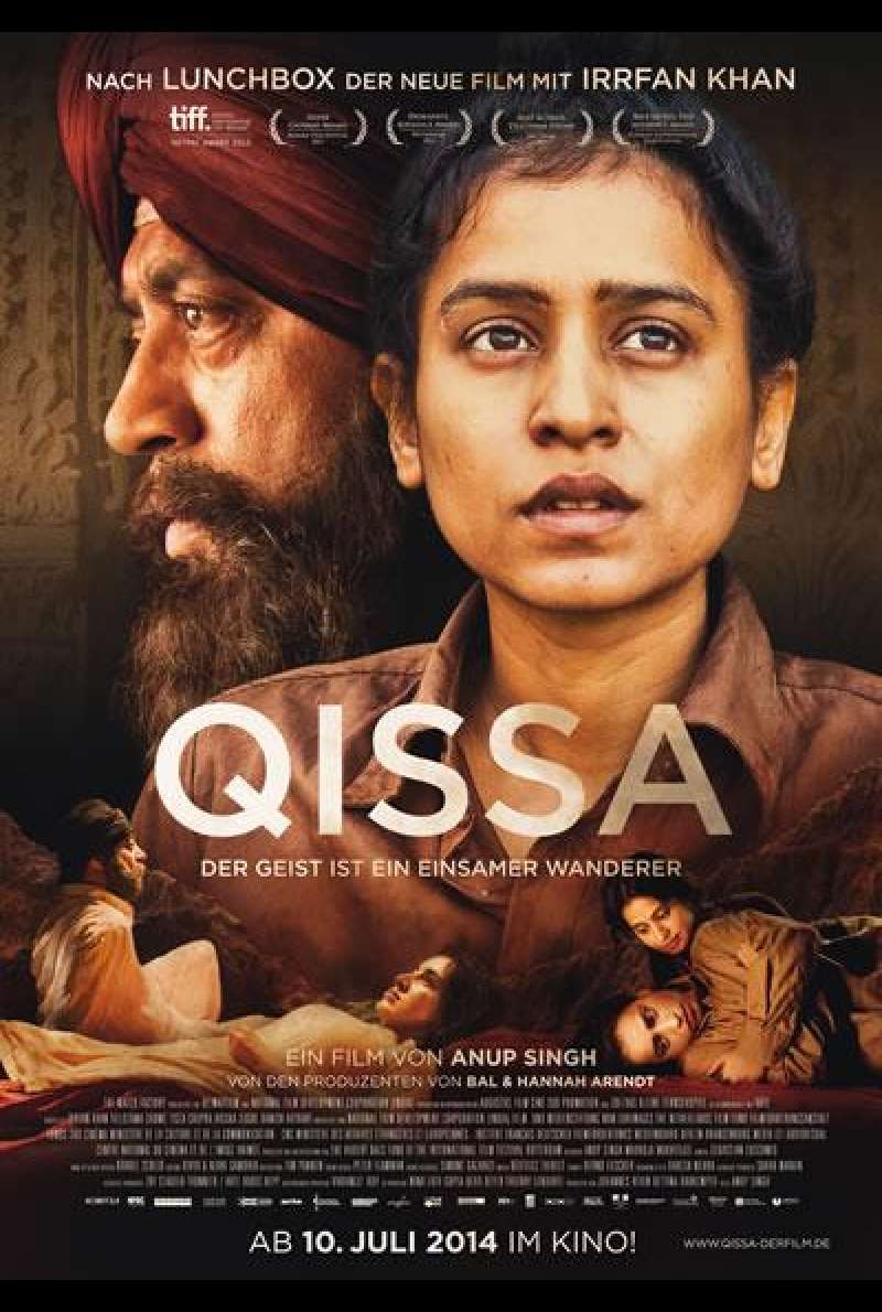 Qissa - Der Geist ist ein einsamer Reisender von Anup Singh - Filmplakat