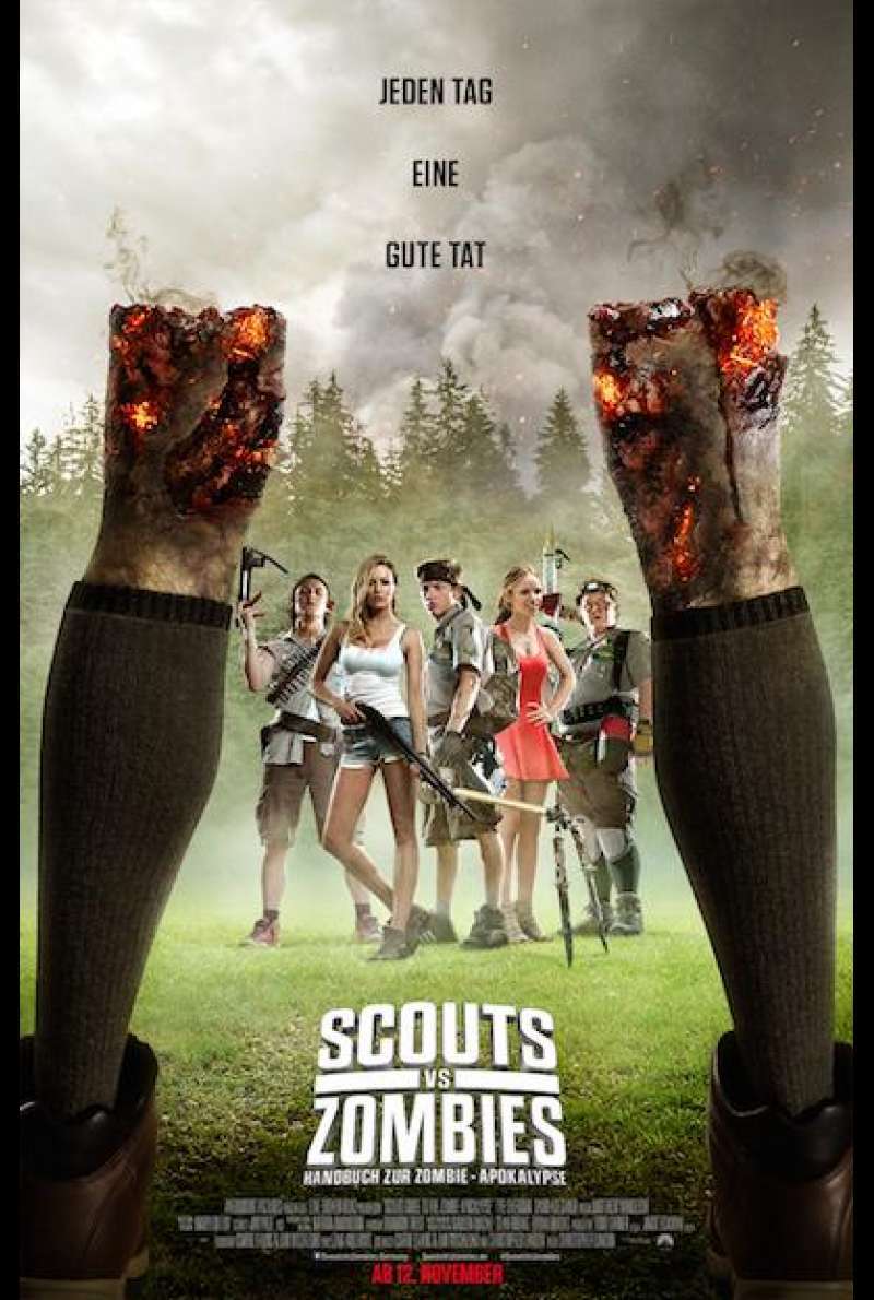 Scouts vs. Zombies - Handbuch zur Zombie-Apokalypse von Christopher Landon - Filmplakat