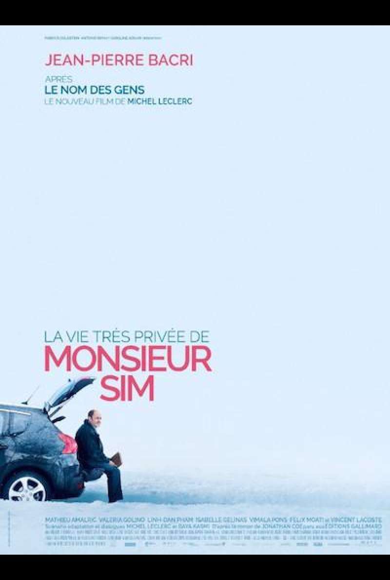 La vie très privée de Monsieur Sim von Michel Leclerc - Filmplakat (FR)