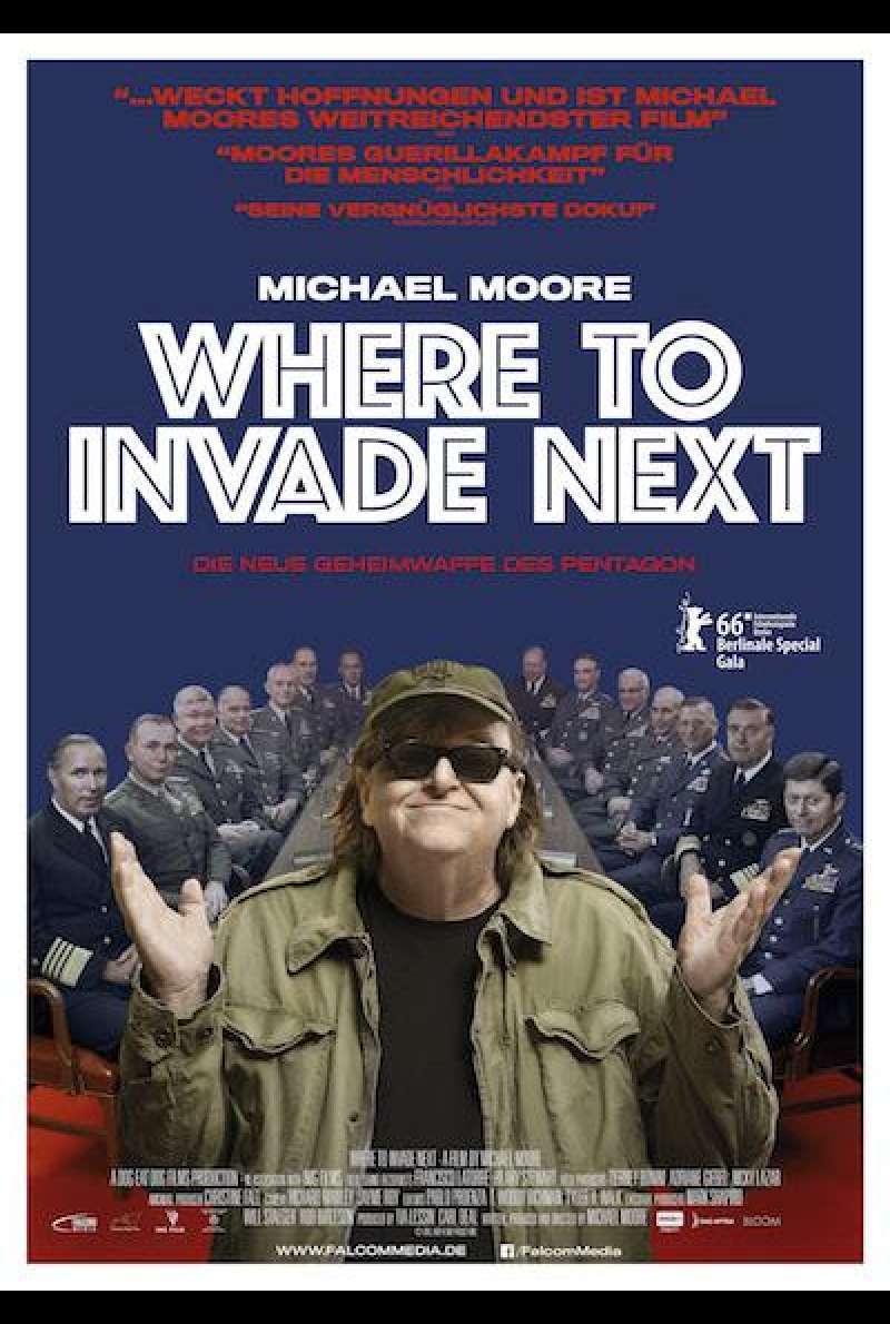 Where To Invade Next von Michael Moore - Filmplakat