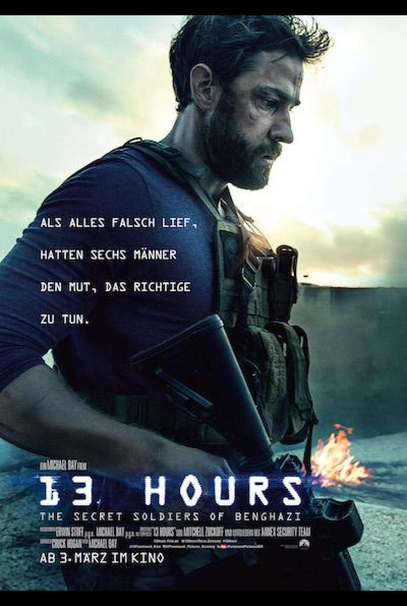 13 Hours: The Secret Soldiers of Benghazi von Michael Bay - Filmplakat