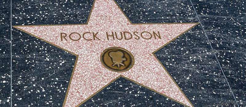 Rock Hudsons Stern auf dem Hollywood Boulevard