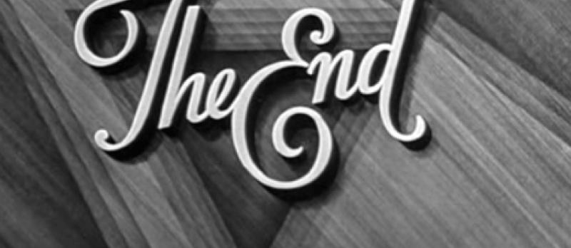 Der "The End"-Schriftzug aus Alfred Hitchcocks "Berüchtigt"