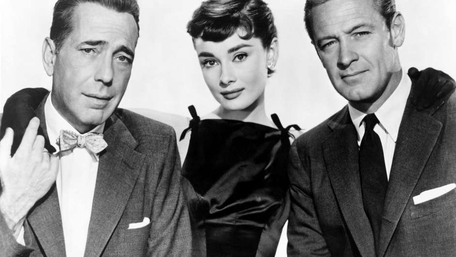 Humphrey Bogart, Audrey Hepburn und William Holden in Sabrina
