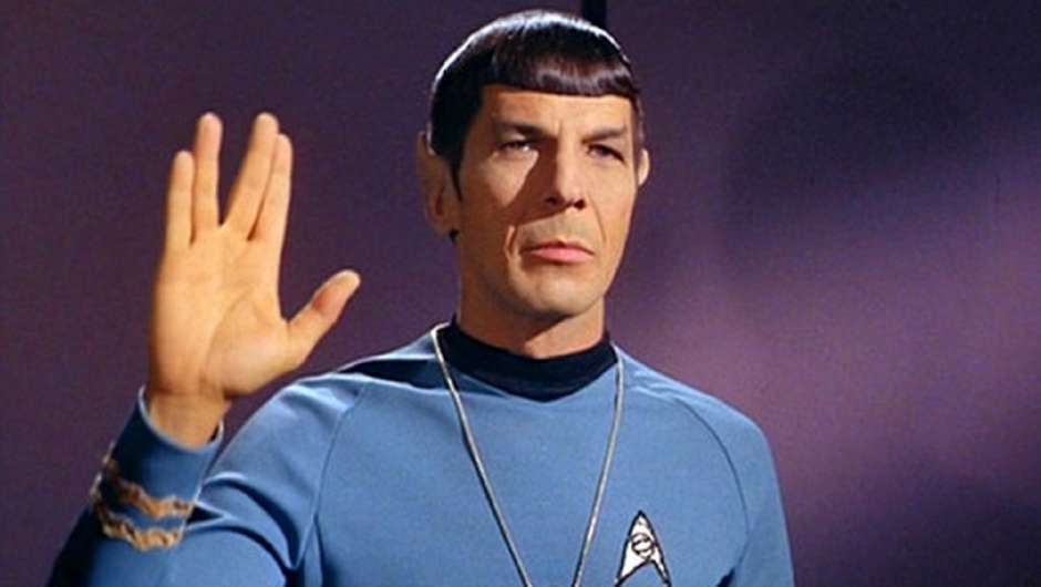 Leonard Nimoy in seiner Paraderolle als Mr. Spock