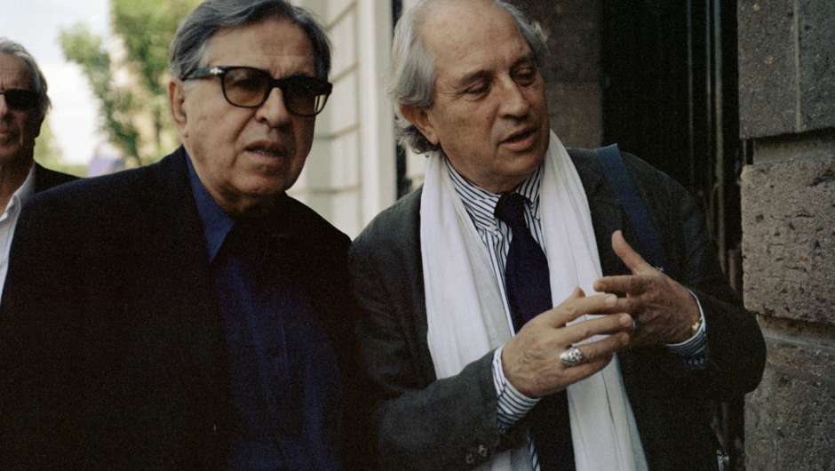 Paolo Taviani mit dem Kameramann Vittorio Storaro
