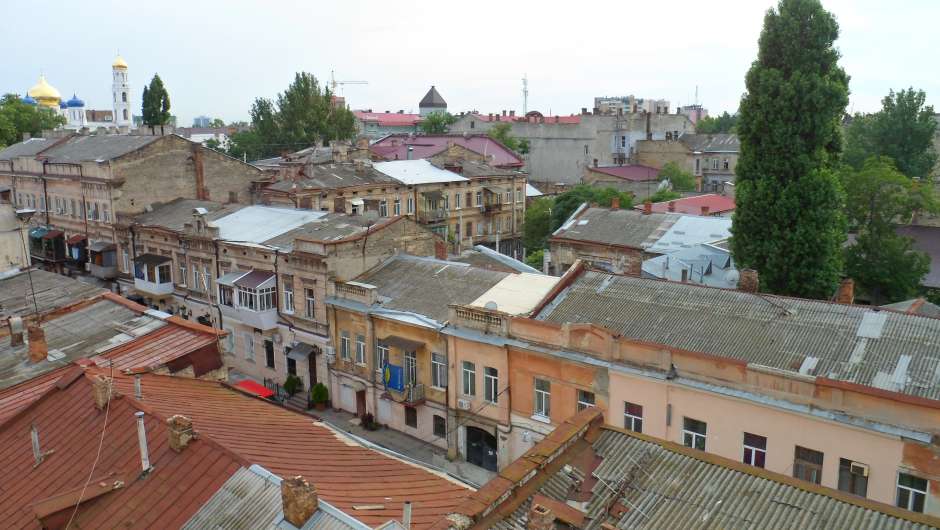 Blick über die Dächer von Odessa
