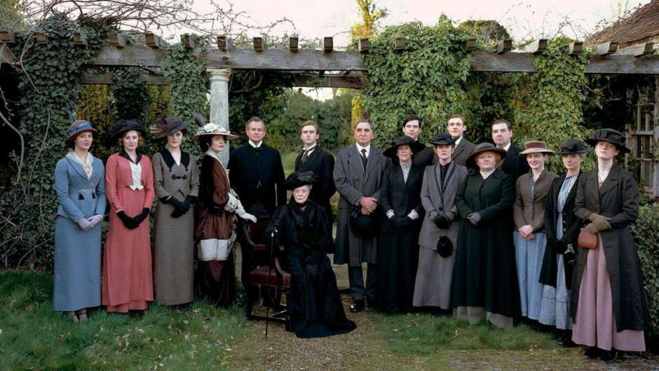 Die Cast-Mitglieder von "Downton Abbey"