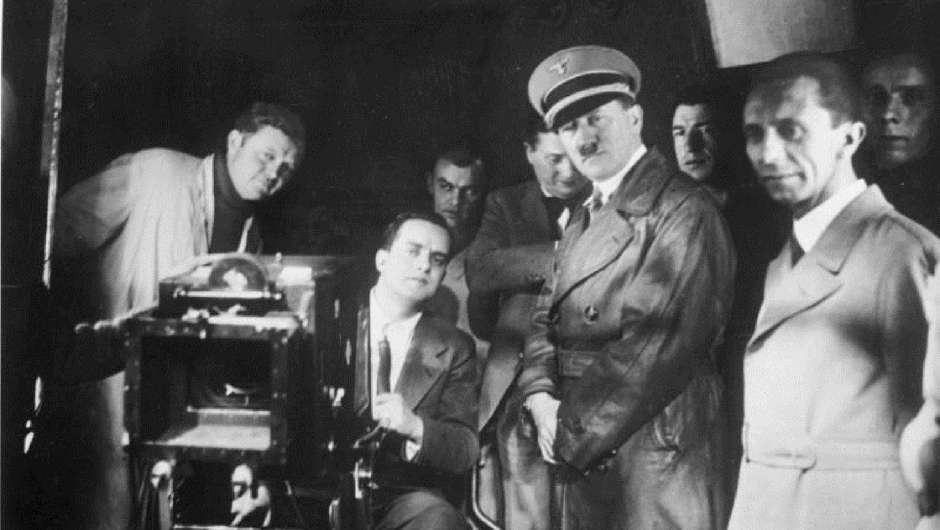 Hitler und Goebbels bei der UFA am 04.01.1935