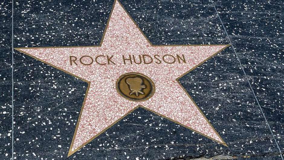 Rock Hudsons Stern auf dem Hollywood Boulevard