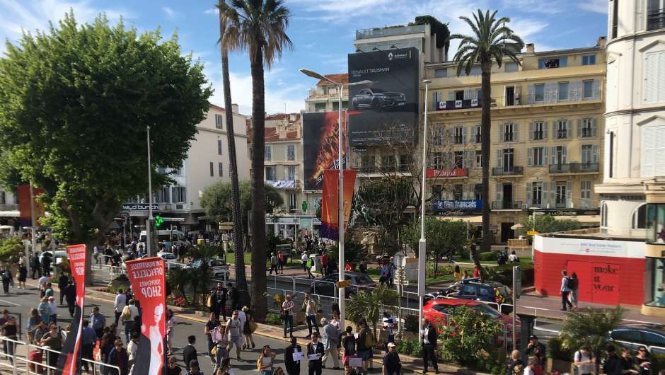 Vor Ort in Cannes