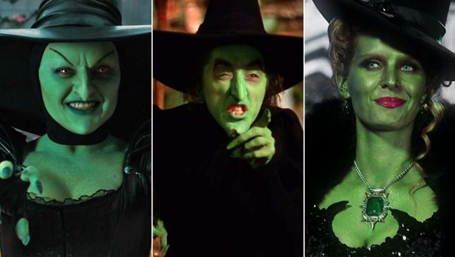Drei grüne, wicked Hexen