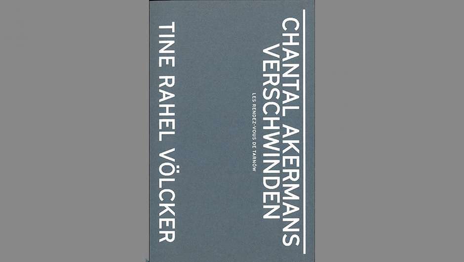 Buchcover "Chantal Akermans Verschwinden"