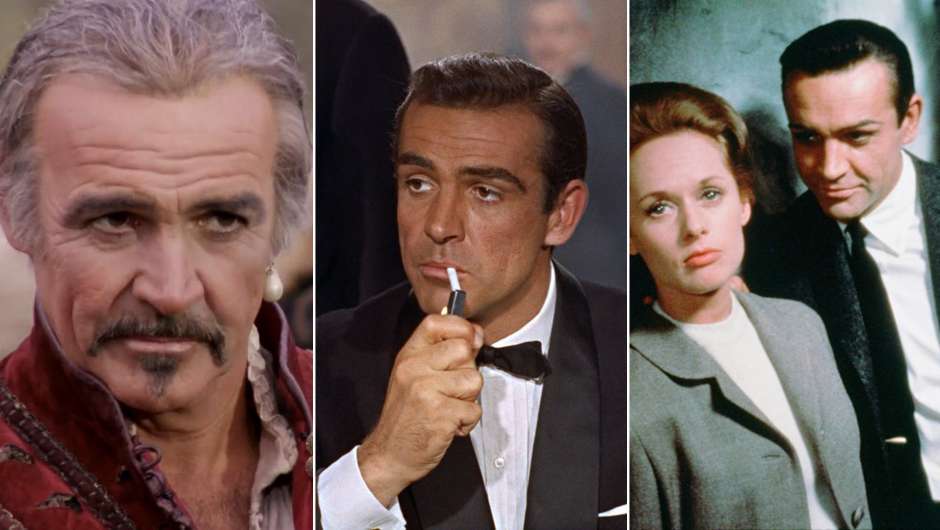 Sean Connery in "Highlander", "James Bond jagt Dr. No" und "Marnie"