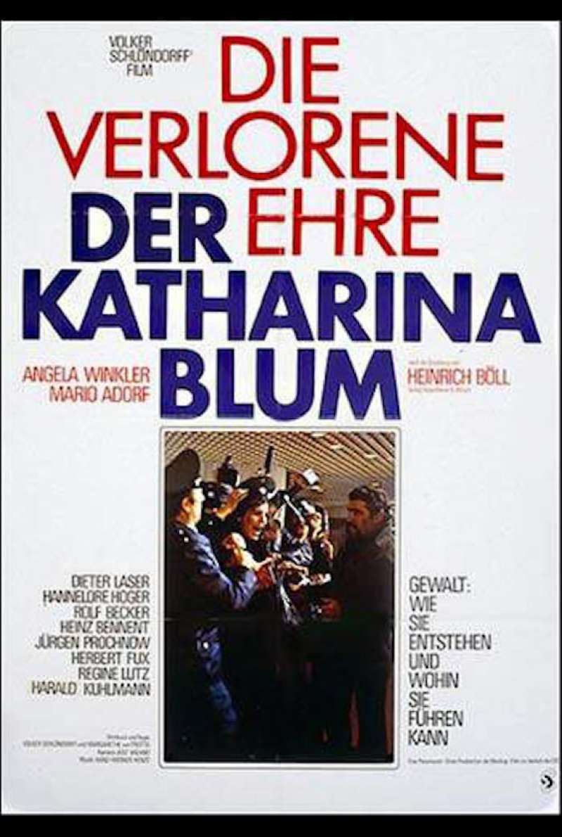 Die verlorene Ehre der Katharina Blum Plakat