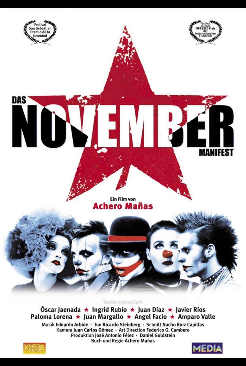 Das November Manifest - Noviembre Plakat