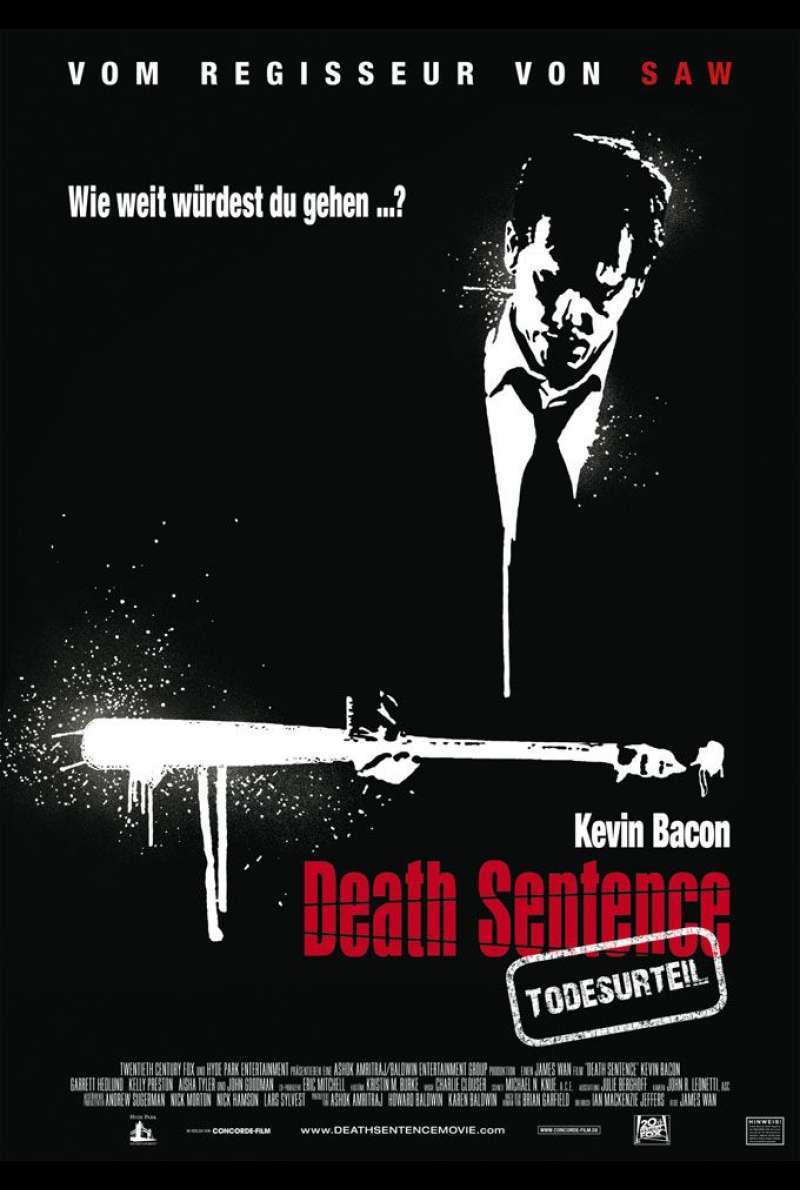 Death Sentence - Todesurteil Plakat