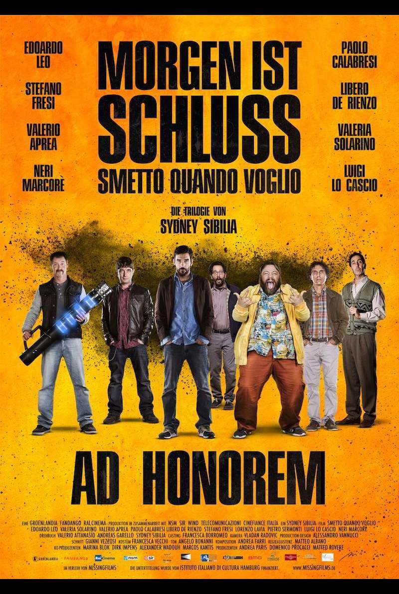 Poster zu Morgen Ist Schluss - Ad Honorem (2017)