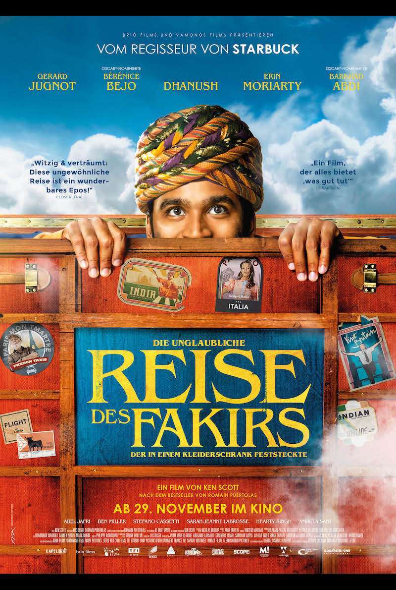 Filmplakat zu Die unglaubliche Reise des Fakirs, der in einem Kleiderschrank feststeckte (2018)