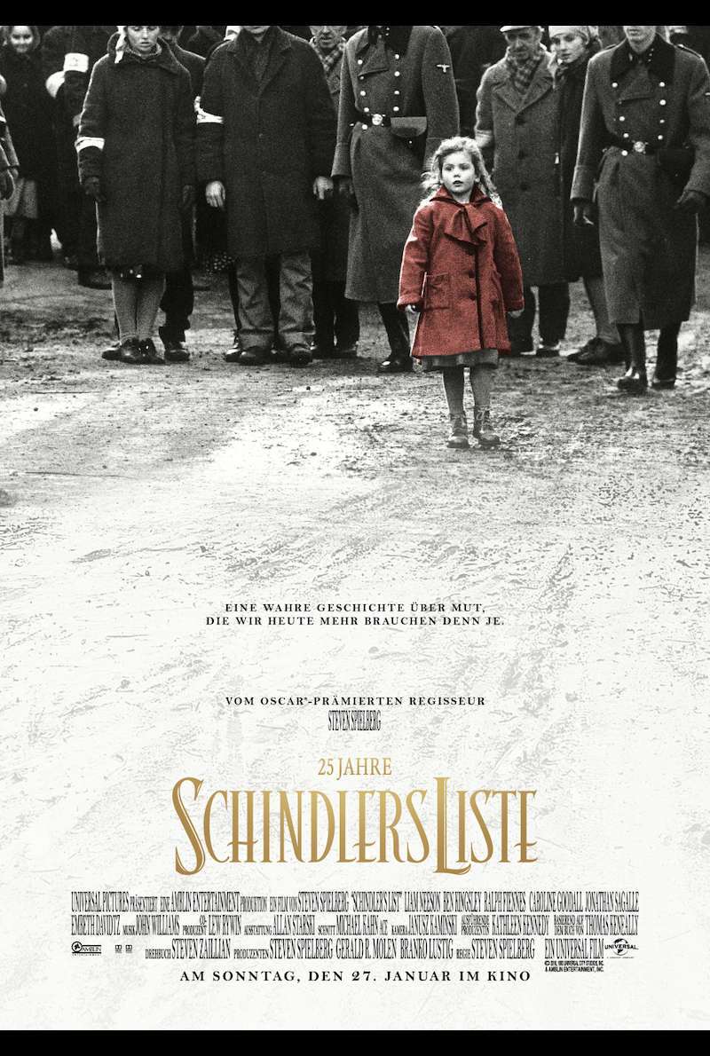 Filmplakat zu Schindlers Liste