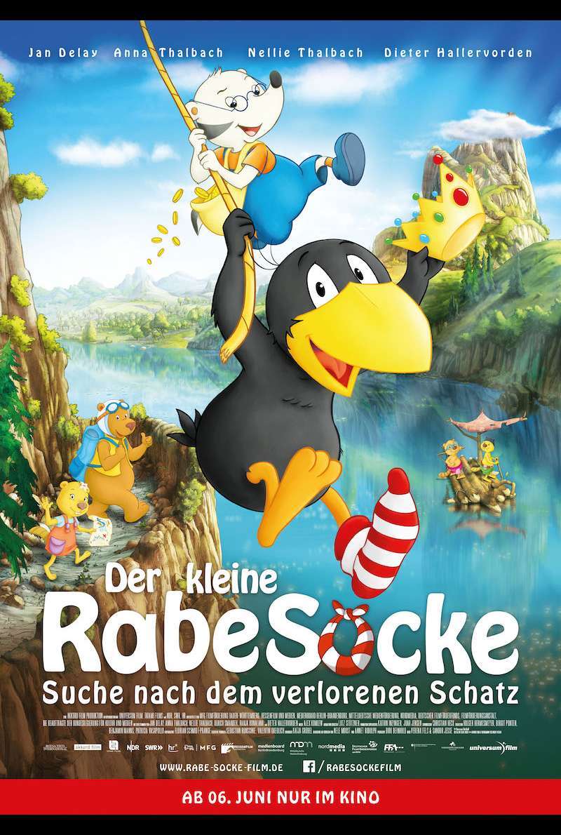 Filmplakat zu Der kleine Rabe Socke - Suche nach dem verlorenen Schatz (2019) - Filmplakat (DE)