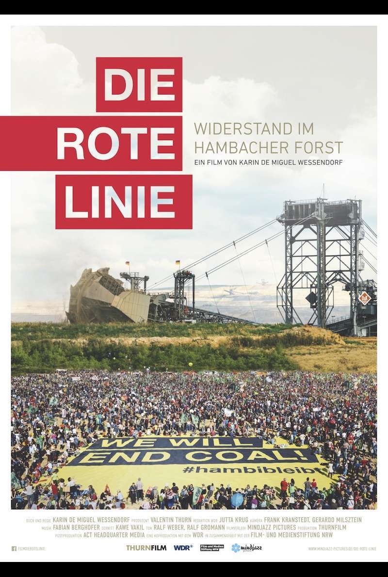 Filmplakat zu Die rote Linie - Vom Widerstand im Hambacher Forst (2019)