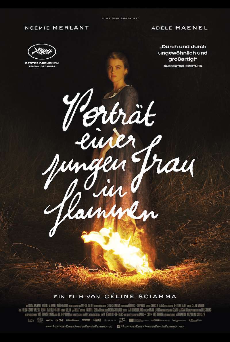 Filmplakat zu Porträt einer jungen Frau in Flammen (2019) 