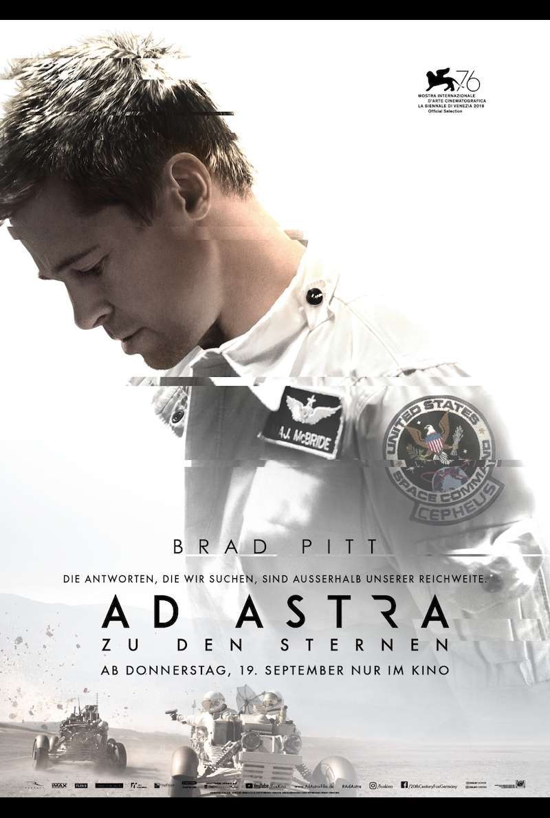Filmplakat zu Ad Astra - Zu den Sternen (2019)