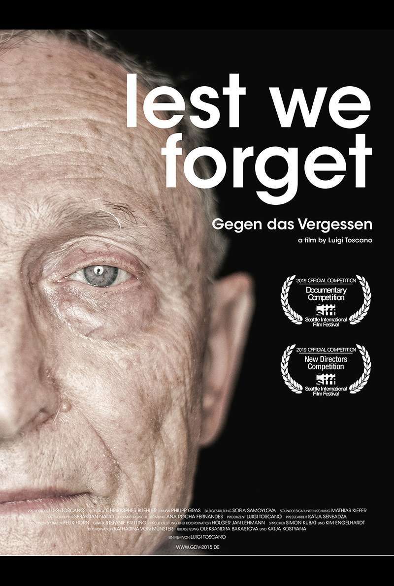 Filmplakat zu Gegen das Vergessen (2018) von Luigi Toscano
