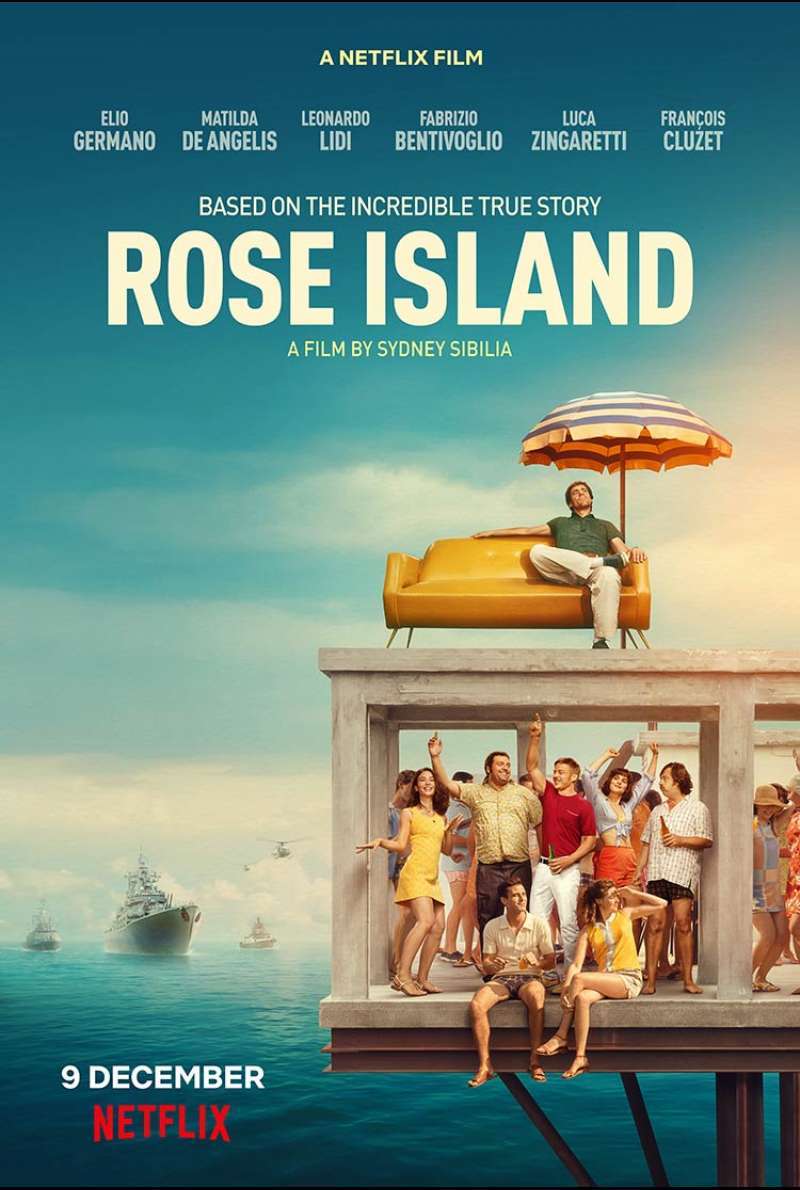 Filmstill zu Die unglaubliche Geschichte der Roseninsel (2020) von Sydney Sibilia