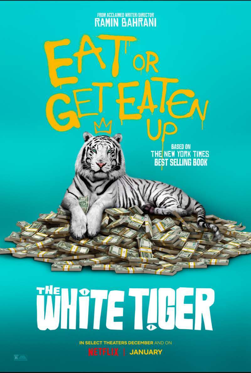 Filmstill zu Der weiße Tiger (2021) von Ramin Bahrani