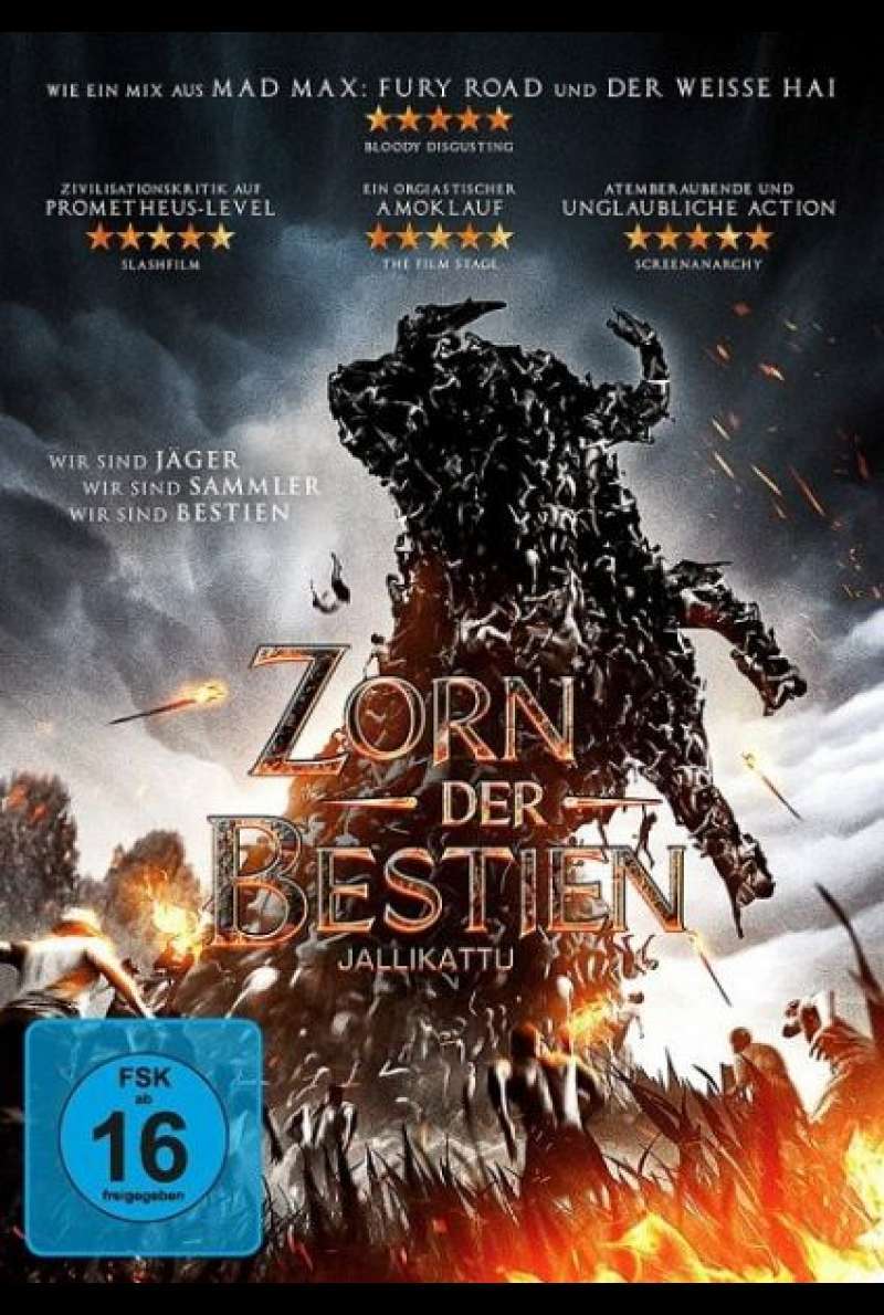 DVD-Cover zu Zorn der Bestien - Jallikattu (2019)
